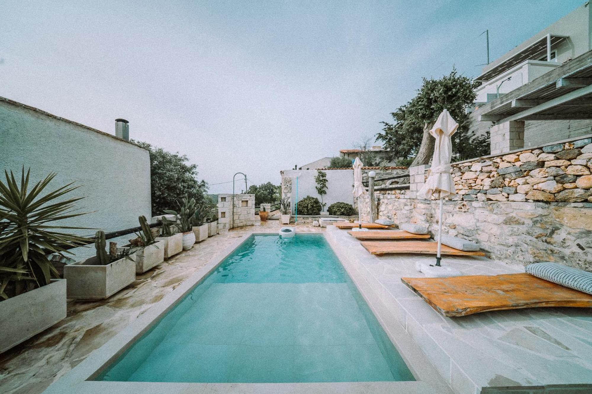 Villa Antonia'S Stonebuilt Mansion With A Private Pool Arménoi Esterno foto
